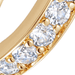 Gold Polaris White Sapphire Huggie Earrings