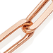 Square Link Bracelet in Rose Gold Vermeil