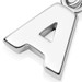 Silver Initial 'A' Biography Charm