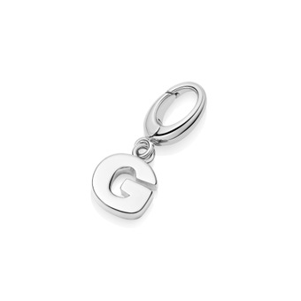 Silver Initial 'G' Biography Charm