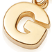 Gold Initial 'G' Biography Charm