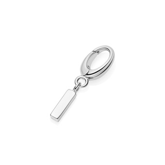 Silver Initial 'I' Biography Charm
