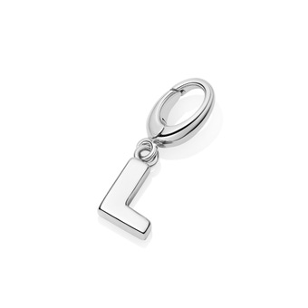 Silver Initial 'L' Biography Charm