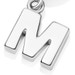 Silver Initial 'M' Biography Charm