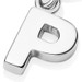 Silver Initial 'P' Biography Charm