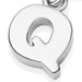 Silver Initial 'Q' Biography Charm
