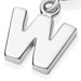 Silver Initial 'W' Biography Charm