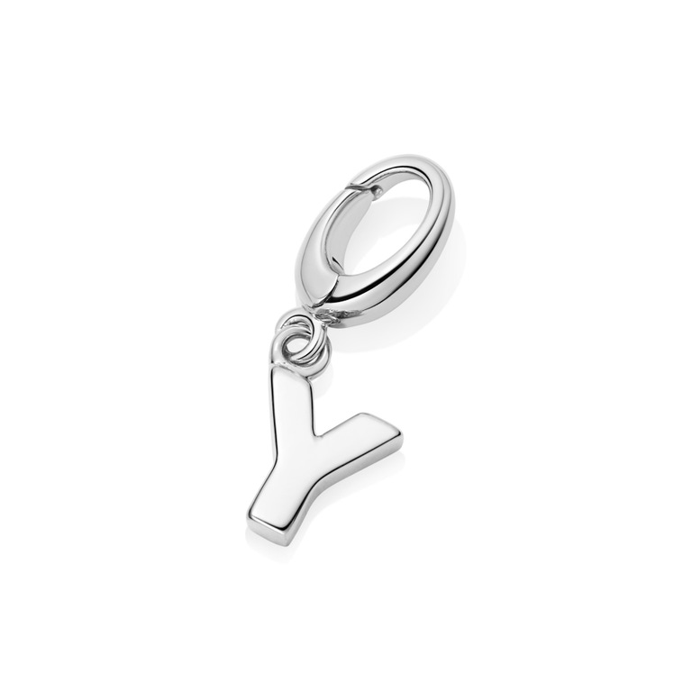 Silver Initial 'Y' Biography Charm
