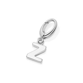 Silver Initial 'Z' Biography Charm