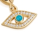 Gold Biography Evil Eye Charm