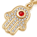 Gold Biography Hamsa Earring Charm