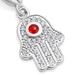 Silver Biography Hamsa Charm
