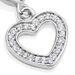 Silver Biography Heart Charm