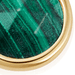 Gold Biography Malachite Earring Charm