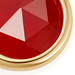 Gold Biography Red Agate Earring Charm