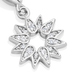 Silver Biography Sun Charm