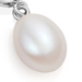 Silver Biography Pearl Charm