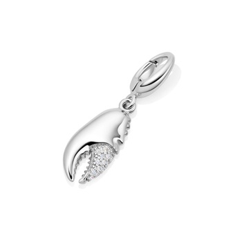 Silver Biography Lobster Claw Charm