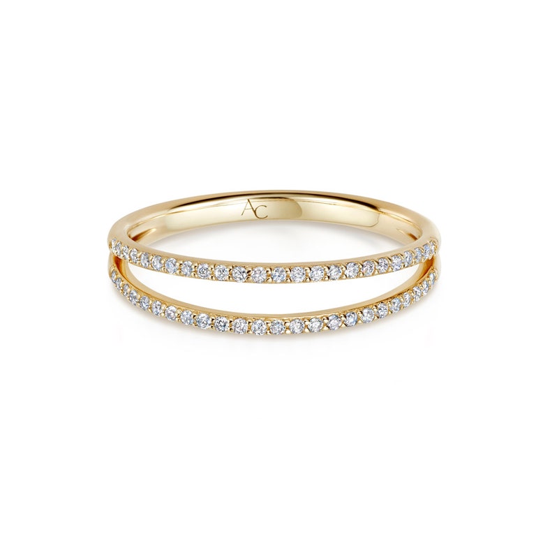 Solid Gold Icon Nova Lab Grown Diamond Pave Ring | Astley Clarke