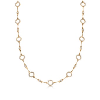 Solid Gold Icon Nova Diamond Eternity Necklace