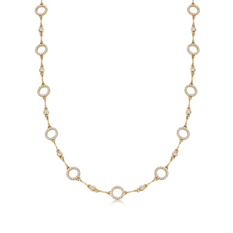 Solid Gold Icon Nova Diamond Eternity Necklace