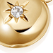 Rock Crystal Biography April Birthstone Locket Charm