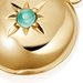 Green Agate Biography May Birthstone Locket Charm