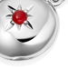 Silver Biography July Birthstone Carnelian Locket Charm