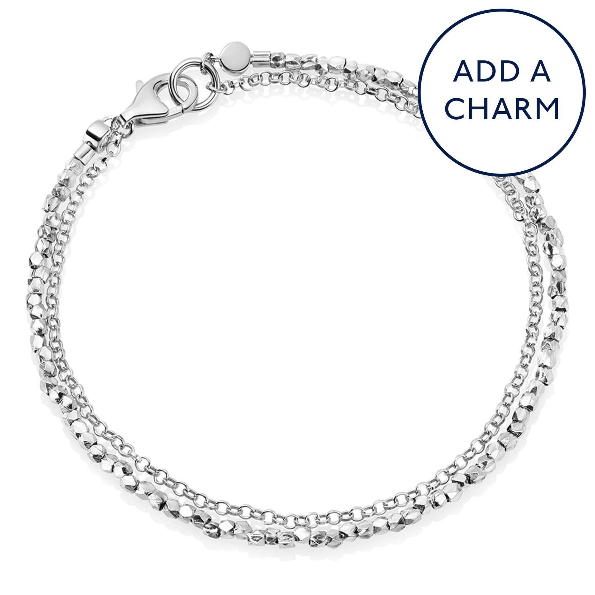 Silver Biography Nugget Bracelet Astley Clarke