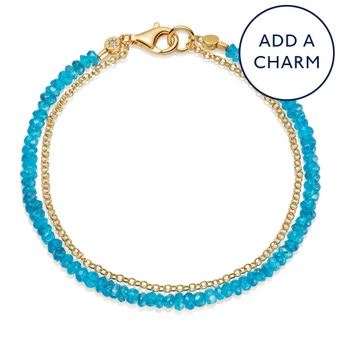 Gold Biography Apatite Bracelet