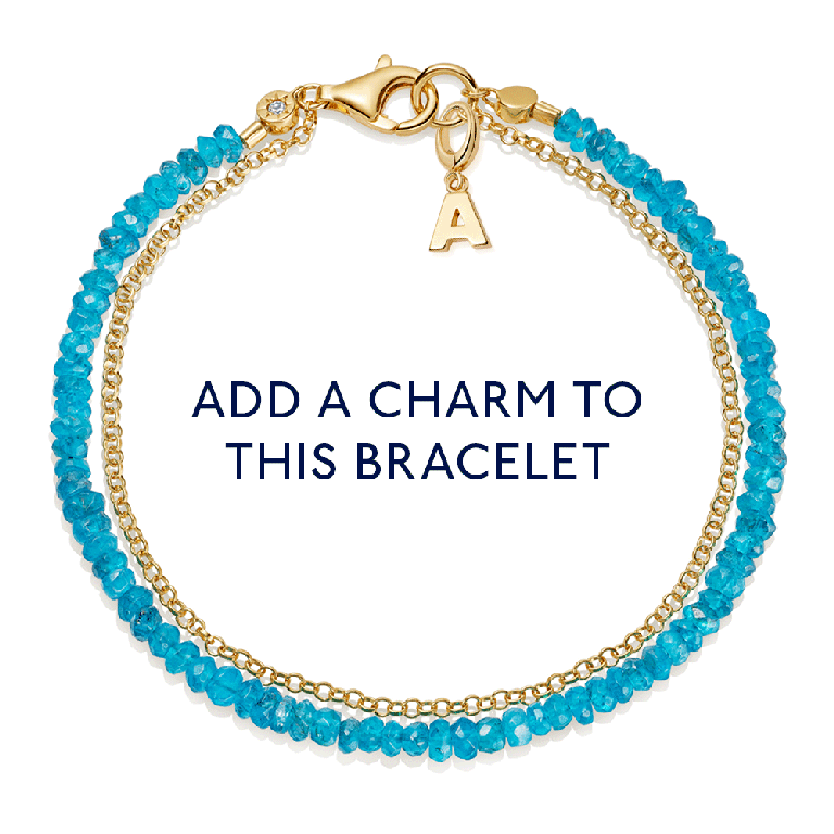 Gold Biography Apatite Bracelet