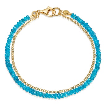 Gold Biography Apatite Bracelet