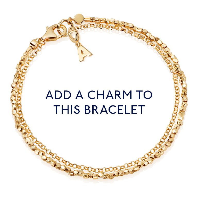 Gold Biography Nugget Bracelet