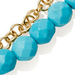 Gold Biography Turquoise Bracelet