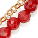 Gold Biography Red Agate Bracelet