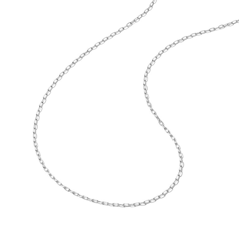 Silver Biography Slim Chain Necklace