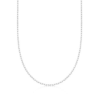 Silver Biography Slim Chain Necklace