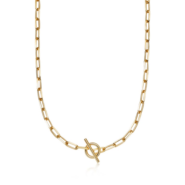 Gold Celestial T-Bar Necklace
