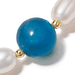 Gold Stilla Pearl and Apatite Bracelet