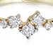 Solid Gold Lab Grown Diamond Cluster Promise Ring