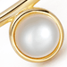 Gold Celestial Pearl Side Set Ring