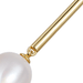 Gold Celestial Pearl Drop Stud Earrings