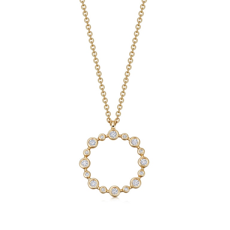 Solid Gold Lab Grown Diamond Icon Nova Diamond Pendant