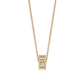 Solid Gold Lab Grown Diamond Icon Nova Spinning Pendant