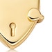 Gold Biography Heart Locket Necklace