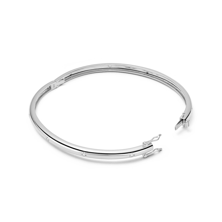 Silver Celestial Orion Bangle