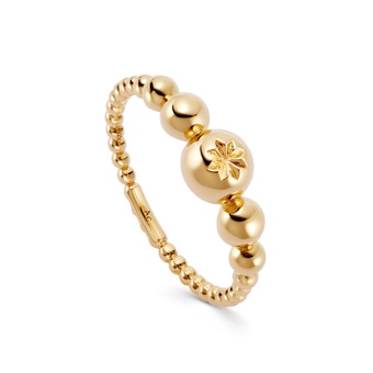 Gold Aurora Star Ring