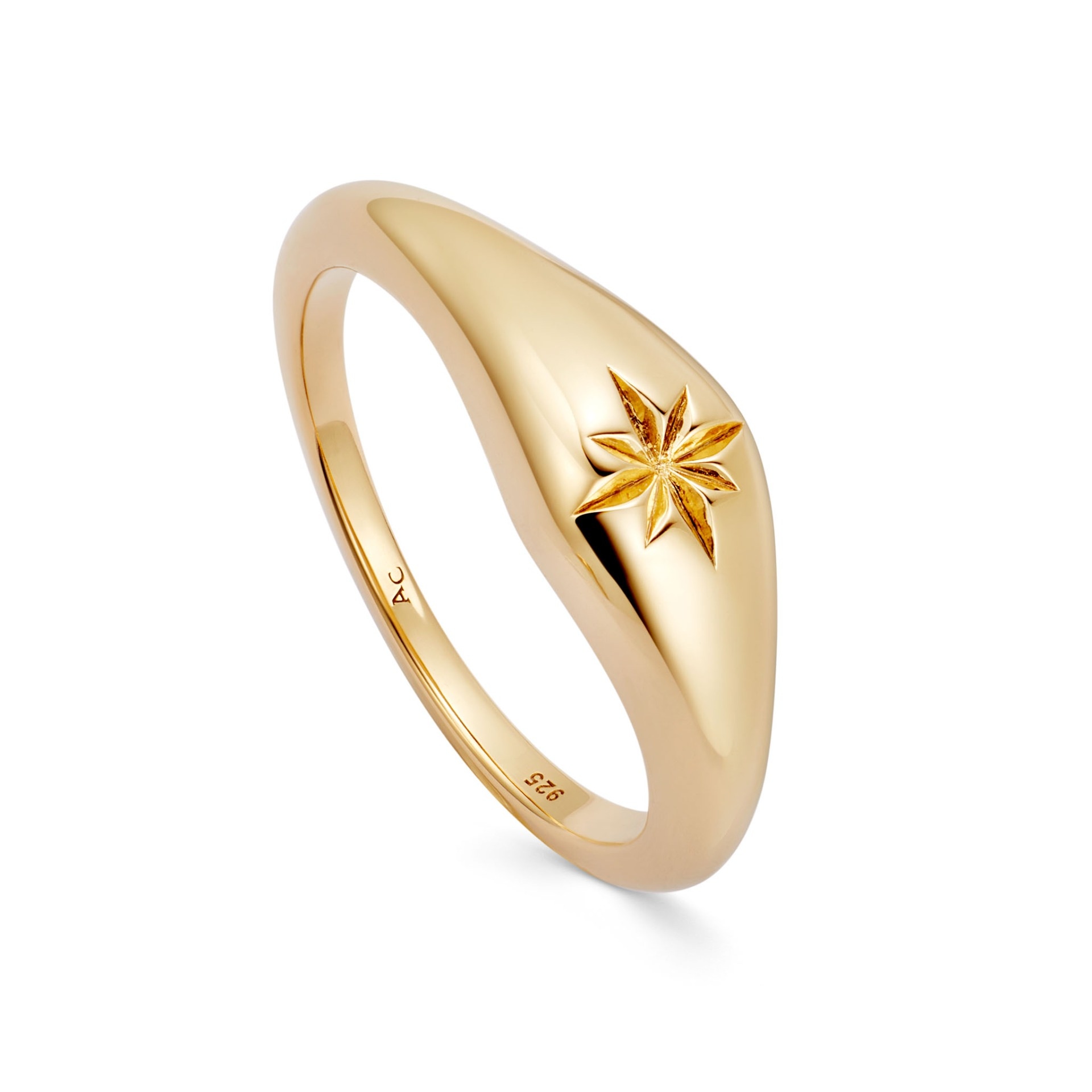 Gold Mini Aurora Dome Ring