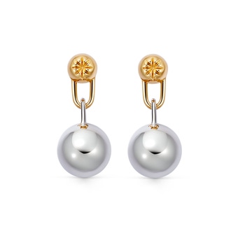 Gold and Silver Aurora Drop Earrings