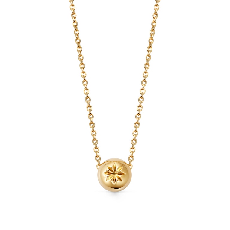 Gold Aurora Atom Necklace